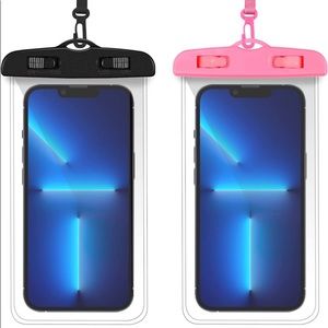 Waterproof Phone Pouch 2 Pack Universal Waterproof Case iPhone, Samsung & Google